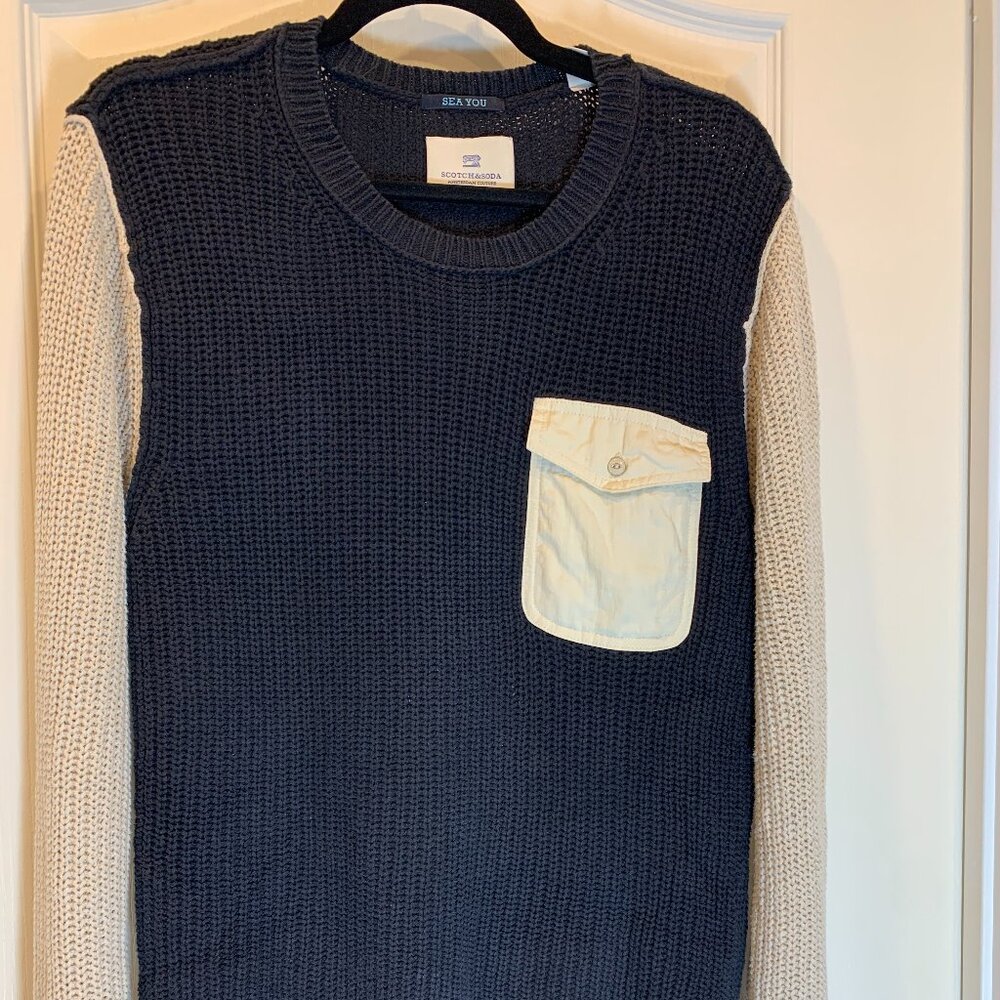 Scotch & Soda‎ “Sea You” Sweater  Large Casual Nautical Crewneck